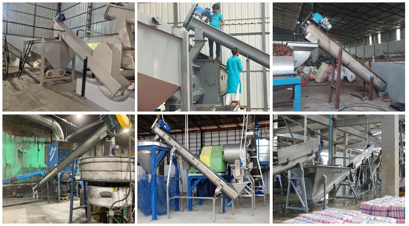 Large Screw Conveyor site case