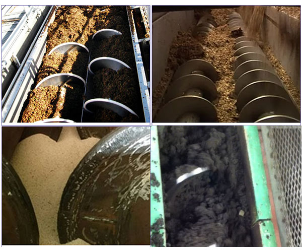 Double Shaftless Screw Conveyor - Wet Clay Conveying Site