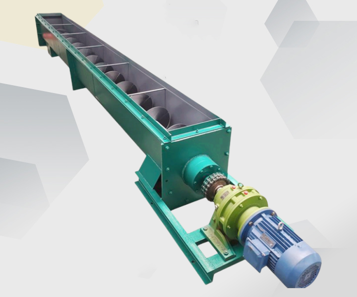 Industrial shaftless screw conveyor