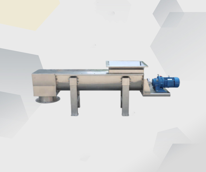 Food grade shaftless screw conveyor