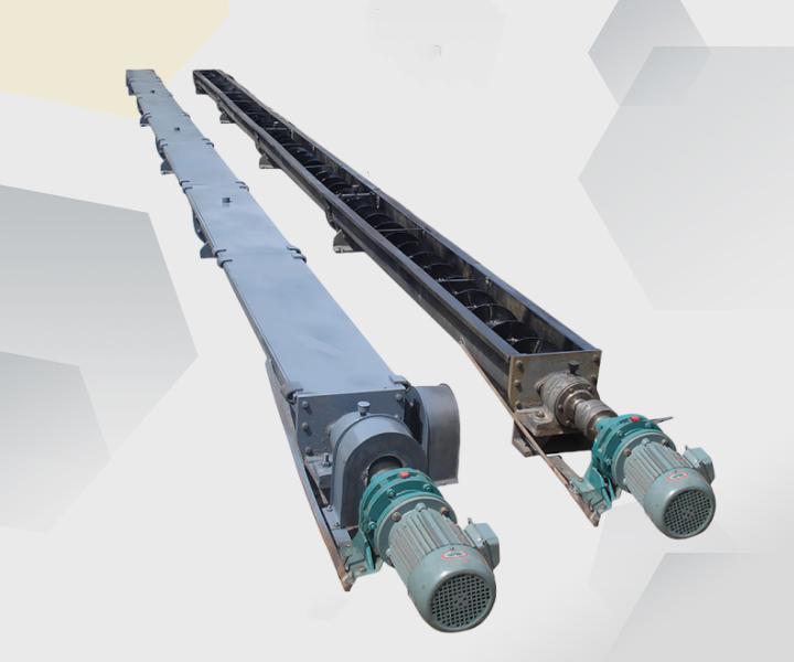 Sludge shaftless screw conveyor