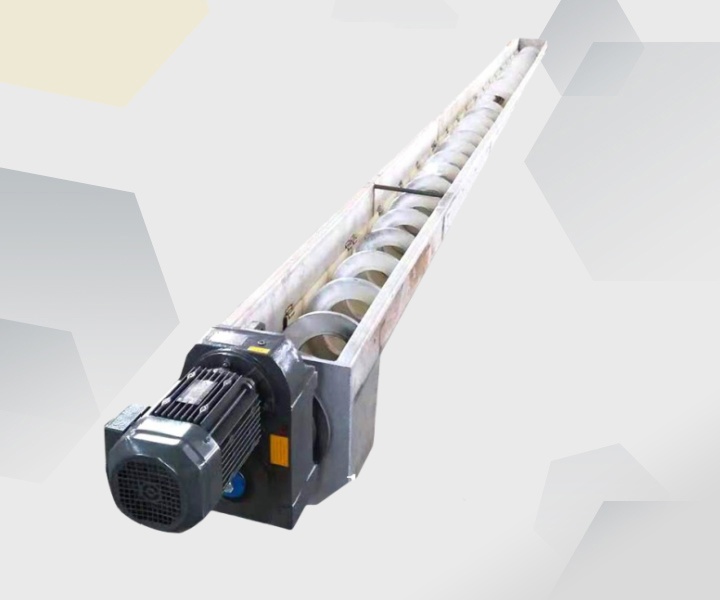Corrosion-resistant shaftless screw conveyor